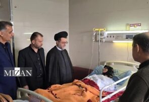رئیس کل دادگستری فارس از مجروحان حمله هوایی به دادگستری لارستان عیادت کرد